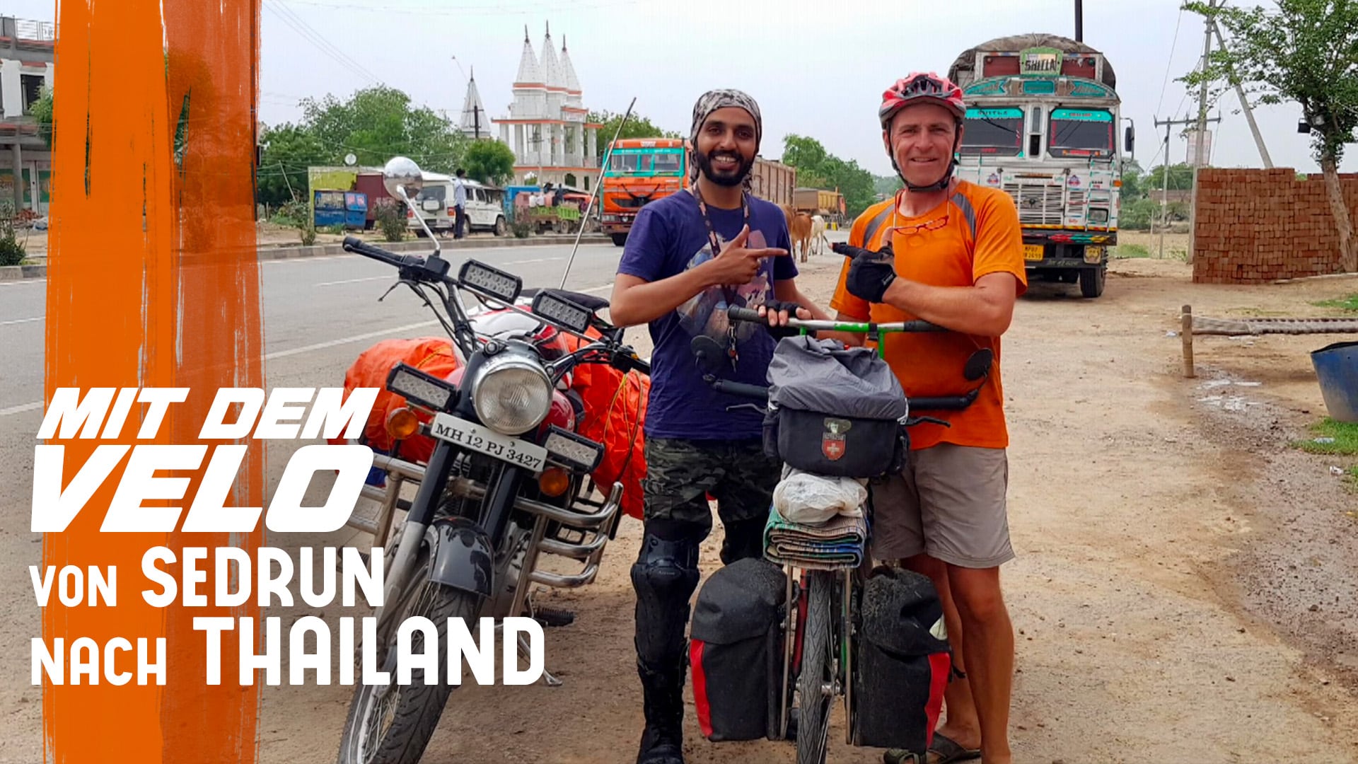 Mit dem Velo von Sedrun nach Thailand