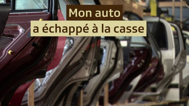 Mon auto a échappé à la casse