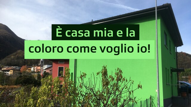 È casa mia e la coloro come voglio io!