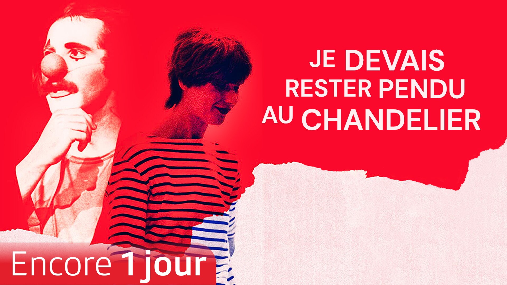 Je devais rester pendu au chandelier