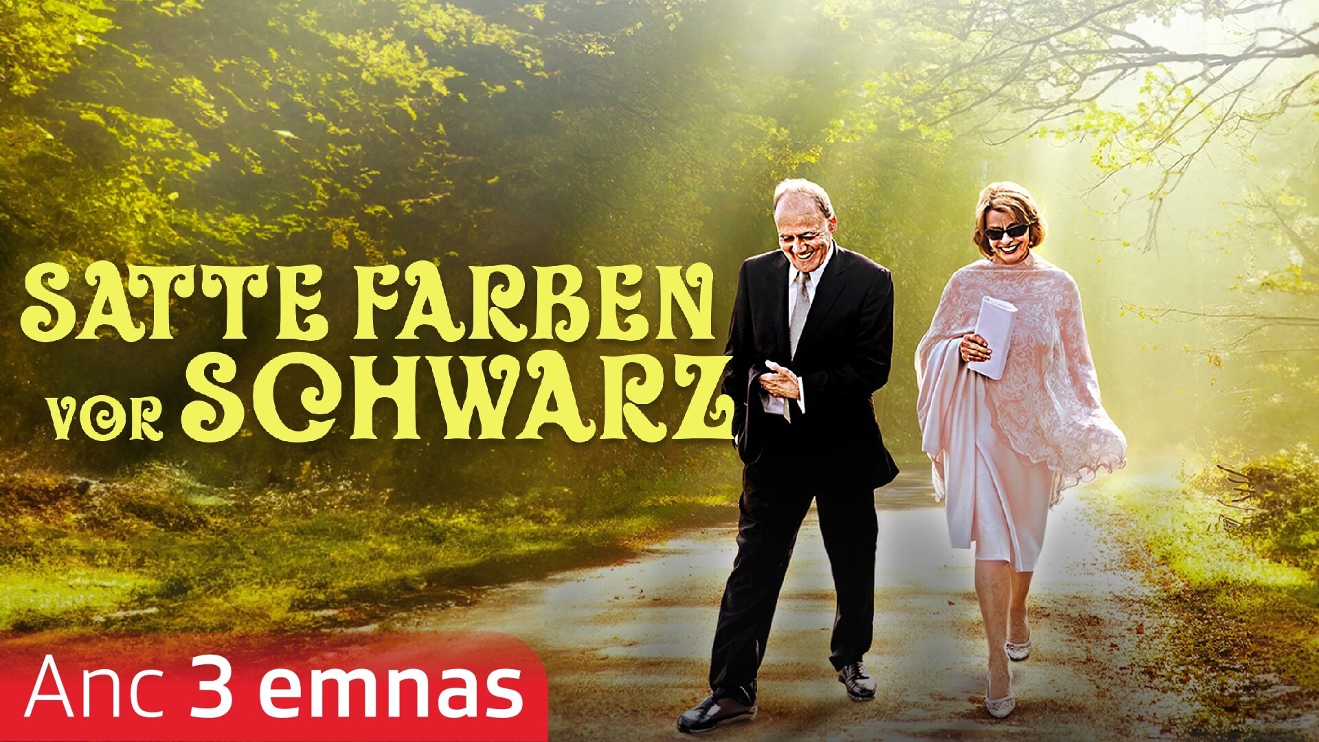 Satte Farben vor Schwarz