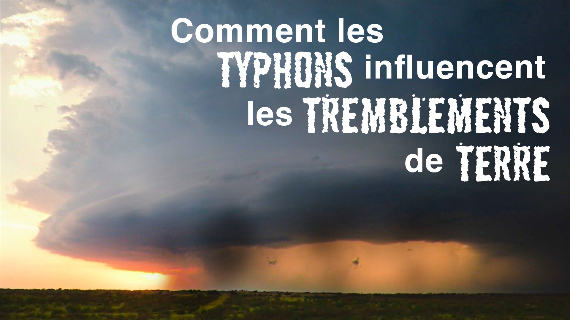 Comment les typhons influencent-ils les tremblements de terre ?