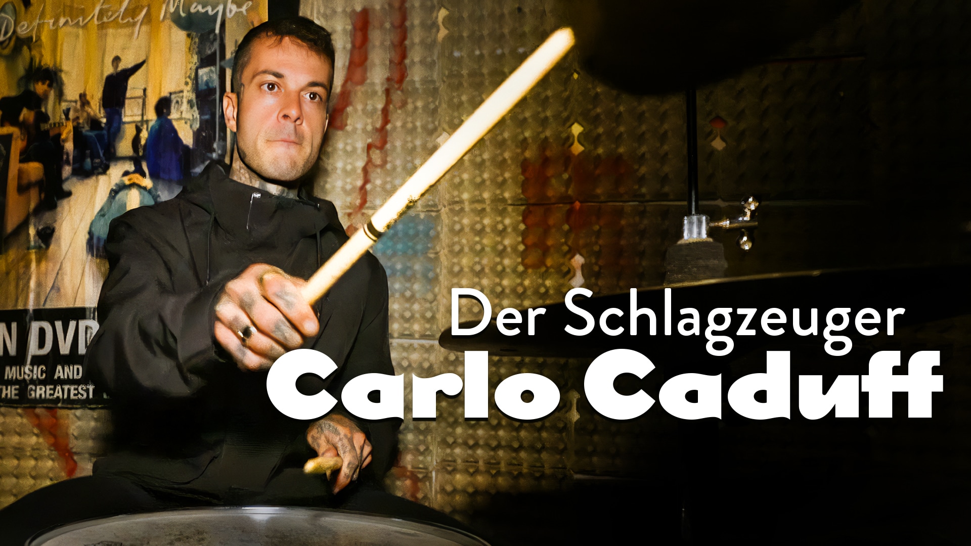 Der Schlagzeuger Carlo Caduff