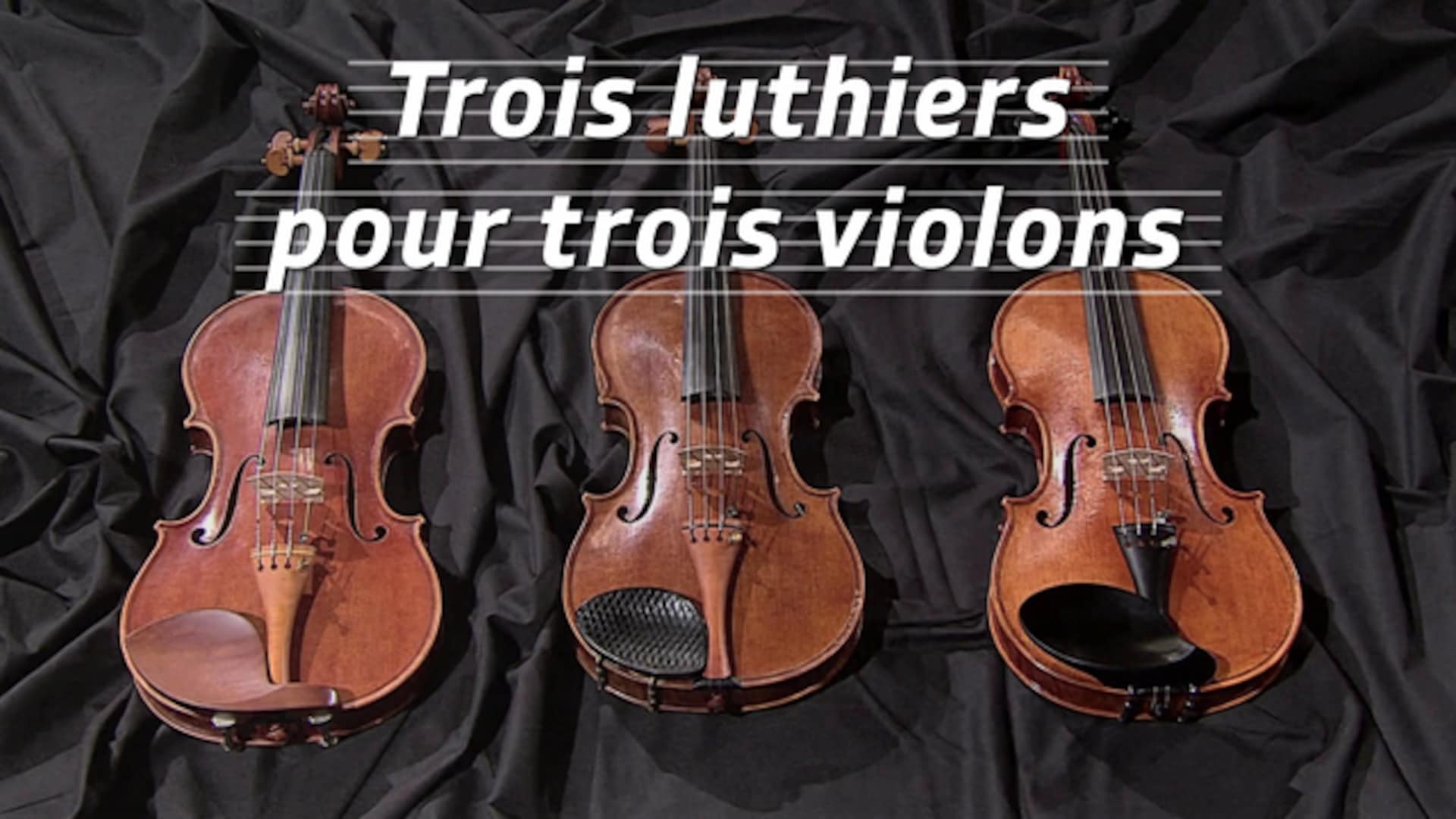 Trois luthiers pour trois violons
