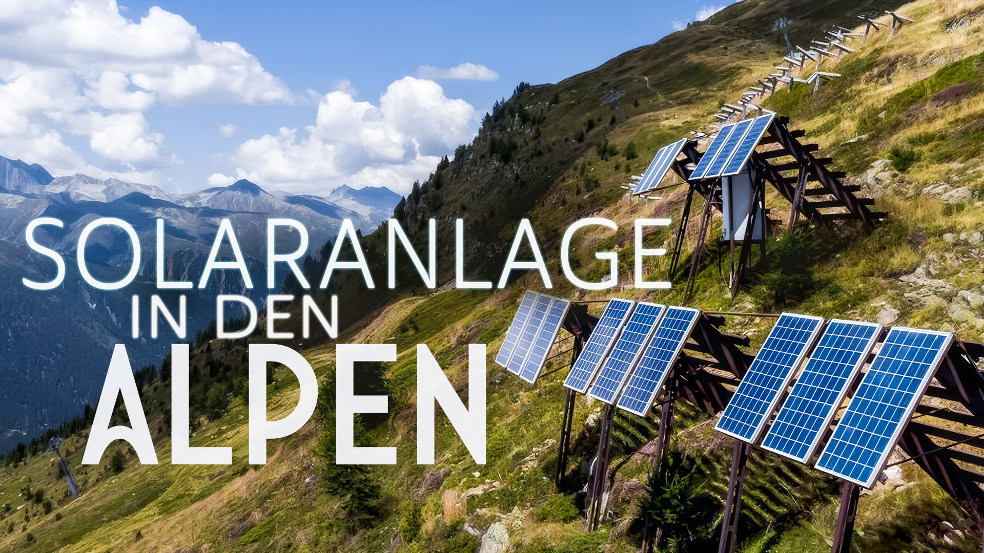 Solaranlage in den Alpen