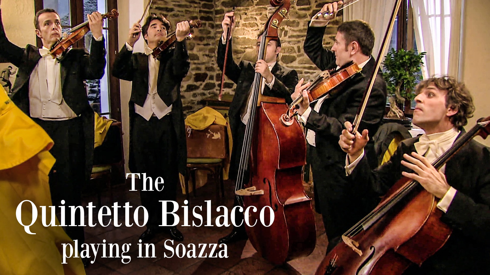 The Quintetto Bislacco playing in Soazza