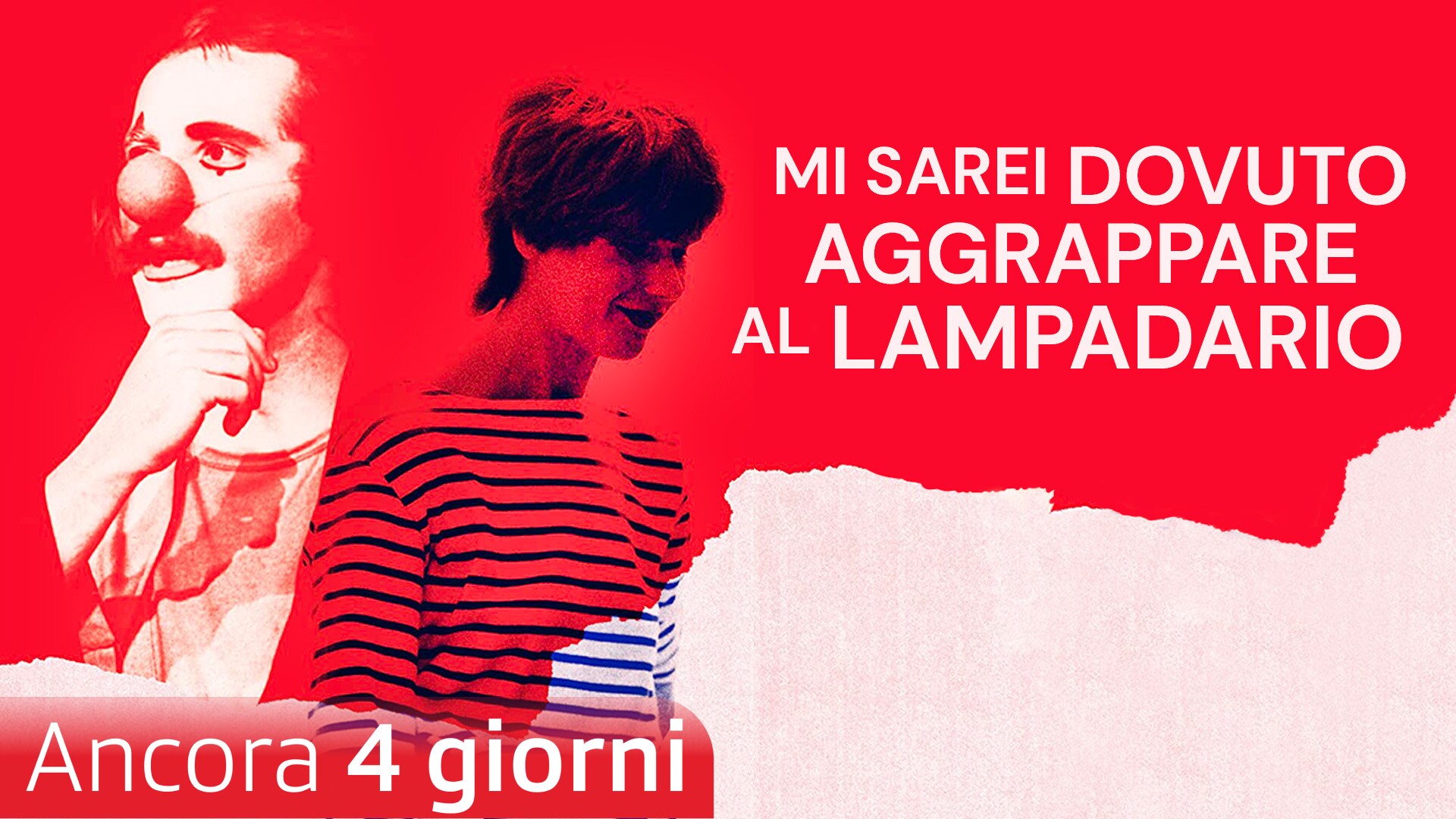 Mi sarei dovuto aggrappare al lampadario