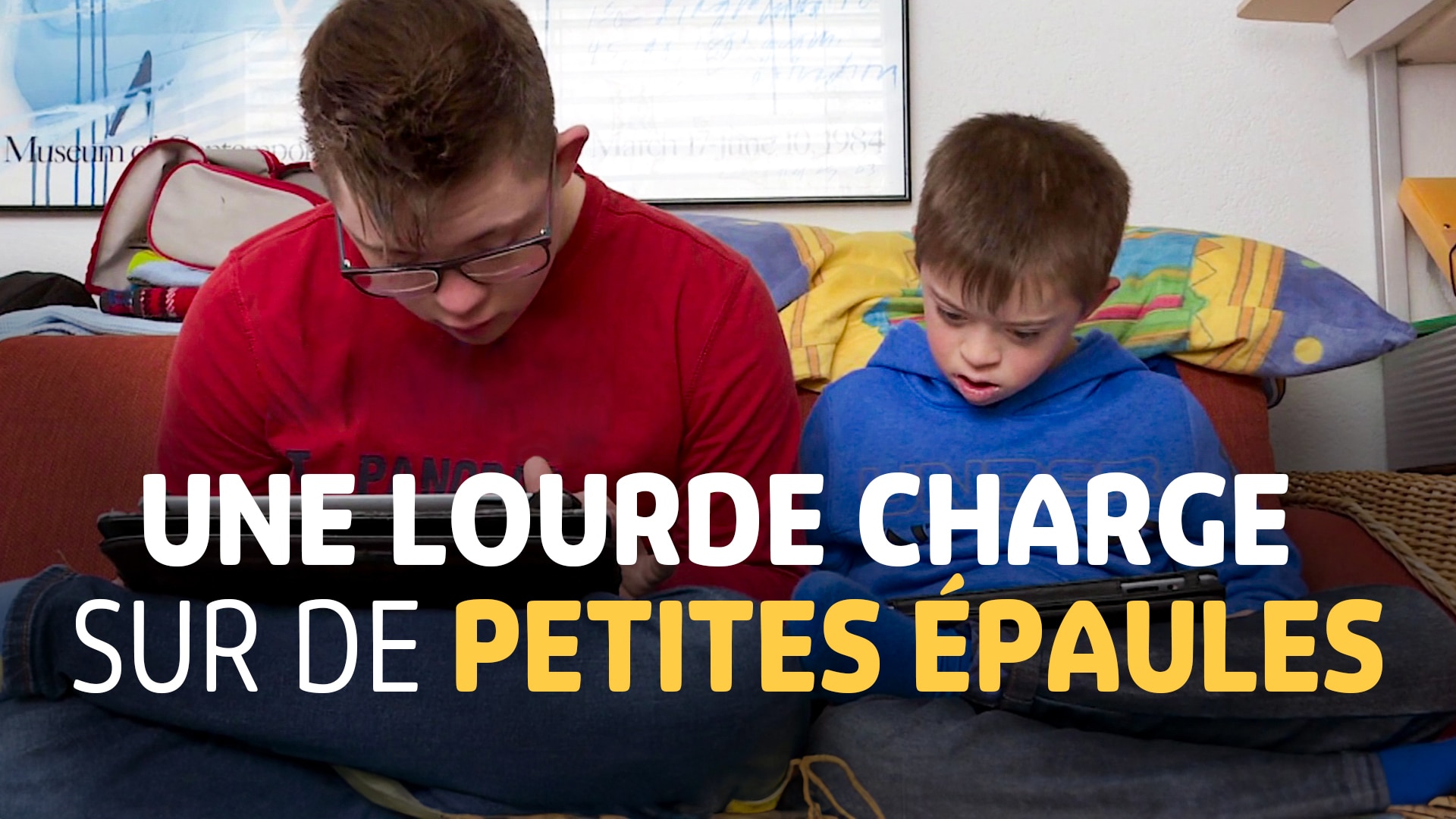 Une lourde charge sur de petites épaules