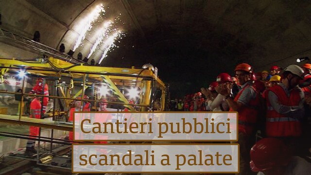 Cantieri pubblici, scandali a palate