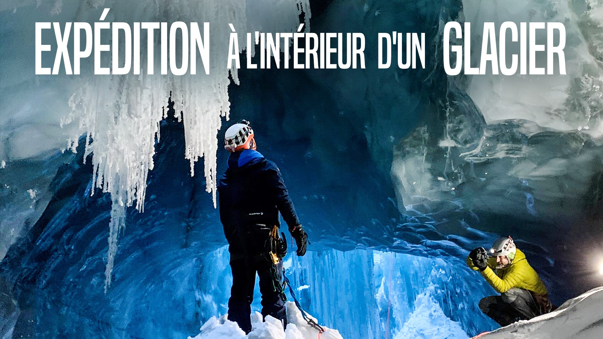 Expédition à l'intérieur d'un glacier