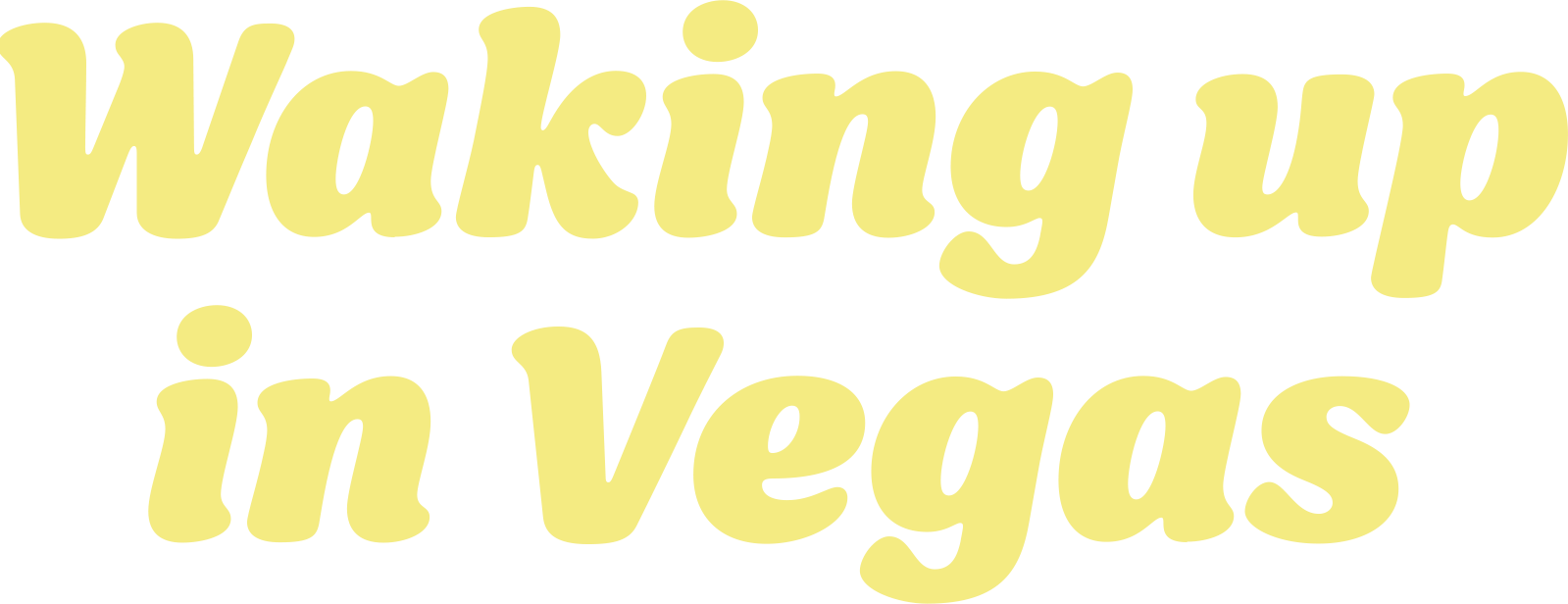 Waking up in Vegas