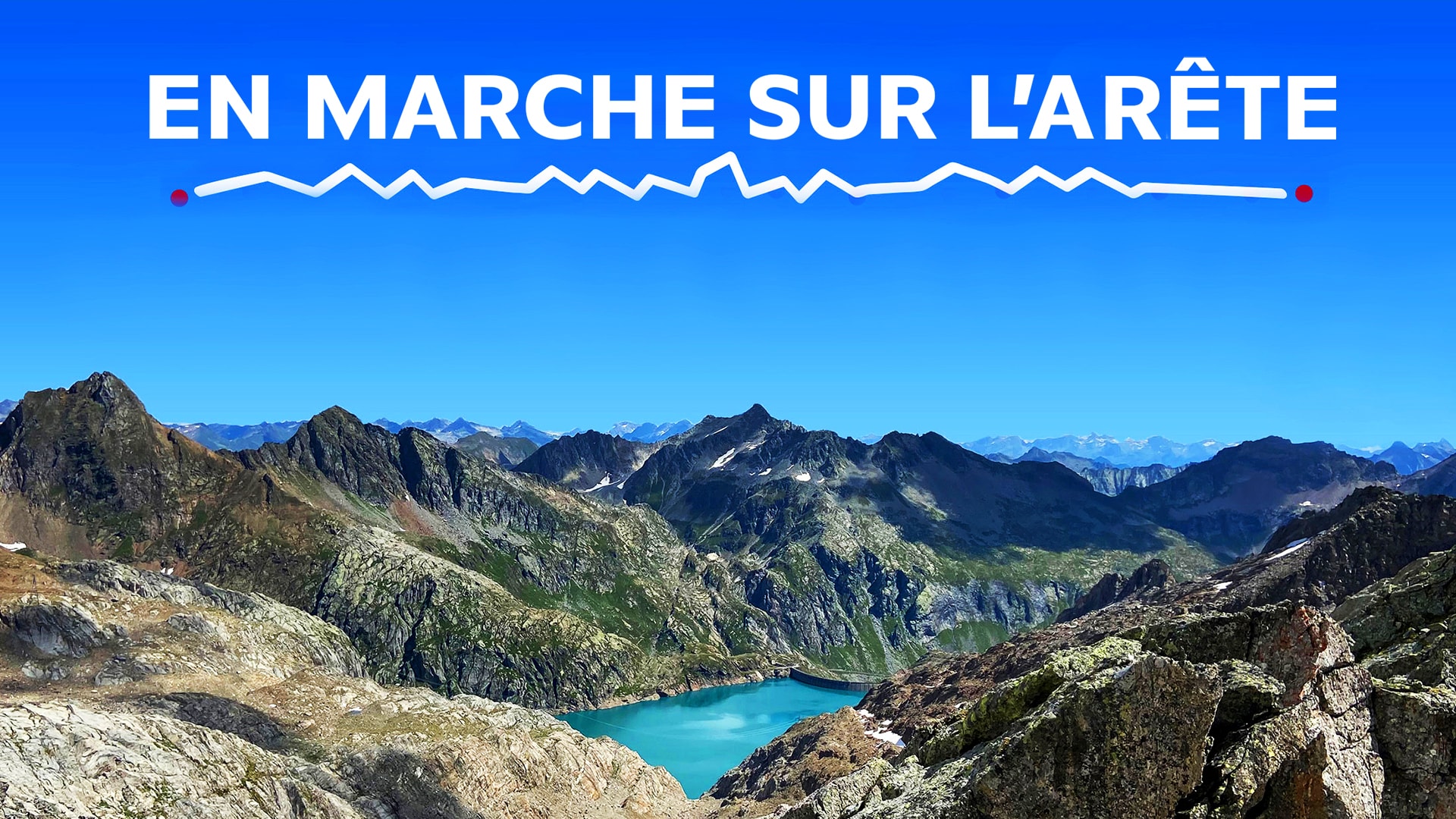 En marche sur l'arête