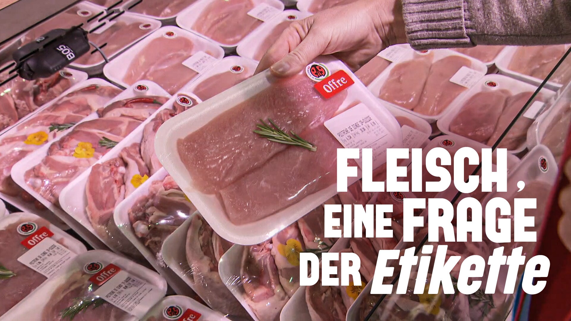 Fleisch, eine Frage der Etikette