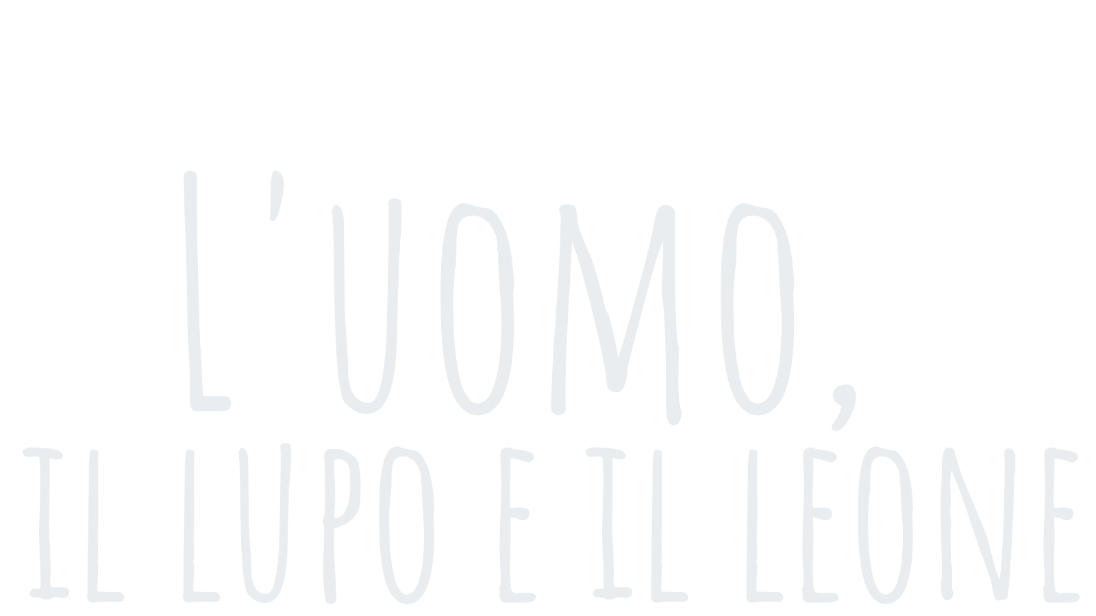 L'uomo, il lupo e il leone