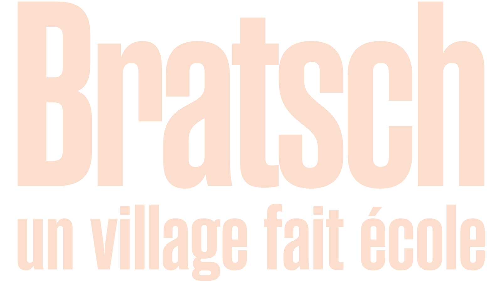 Bratsch, un village fait école