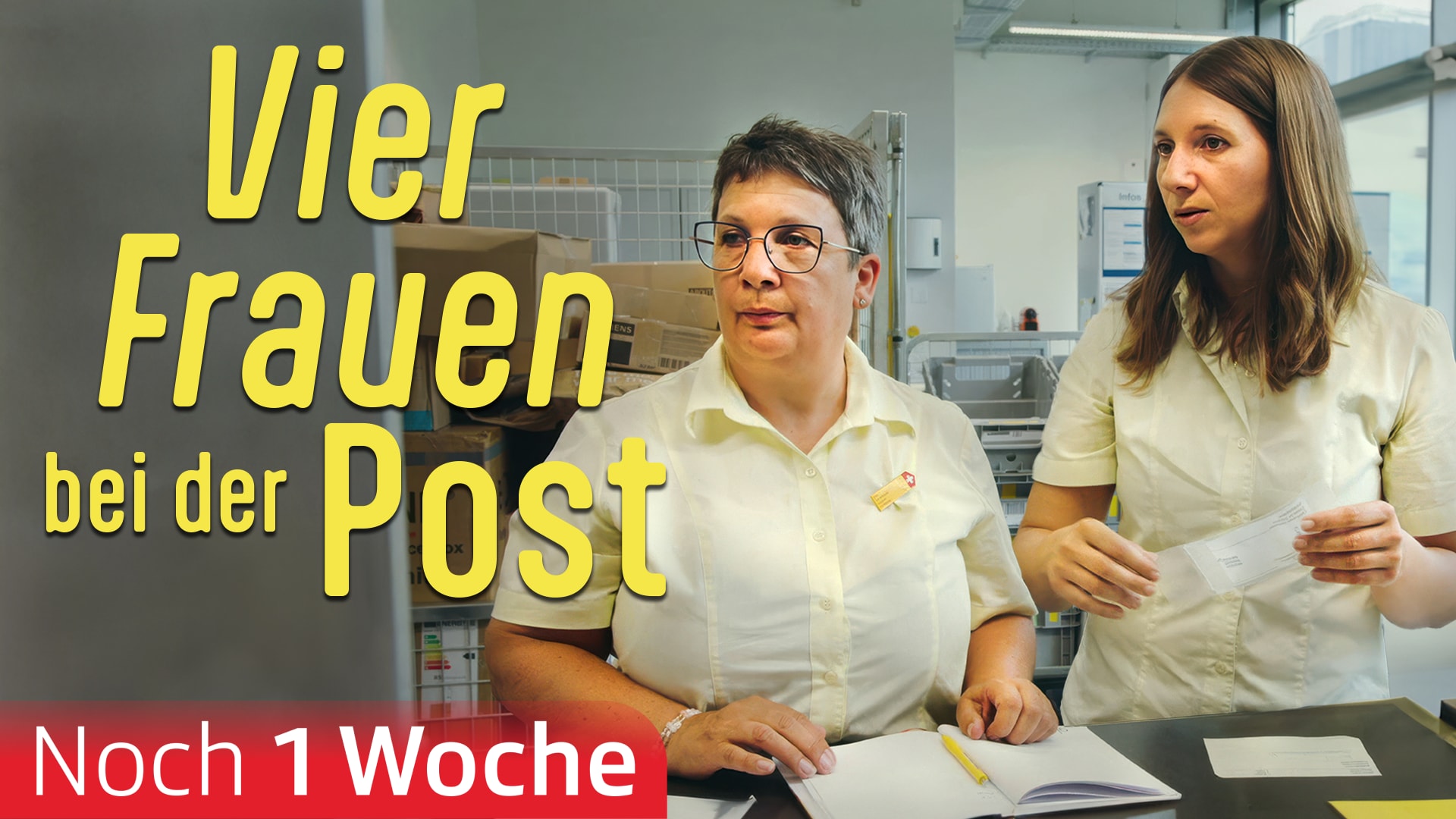 Vier Frauen bei der Post